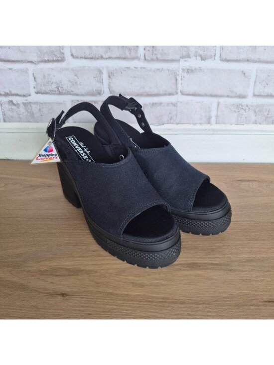 ⭐Converse Chuck 70 De Luxe Heel Platform Sz 9 Men\'s shoes Sandal Black A12567F main image 7